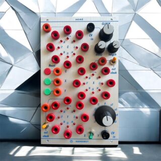 Meet Moiré — our new voltage-controllable master clock, divider, and multiplier engine built for modern Buchla 4U systems.

Featuring three independent clock rings (C, X, and Y), dynamic pulse delay + length controls, individual resets, and a CV-controllable multiplier/divider, Moiré is designed to be the beating heart of your generative patch.

✨ Multi-phase polyrhythms
⚡ Instant CV clock division & multiplication
🎛️ Standard Buchla format & banana connectivity

Available now with videos and manual at mangoest.be