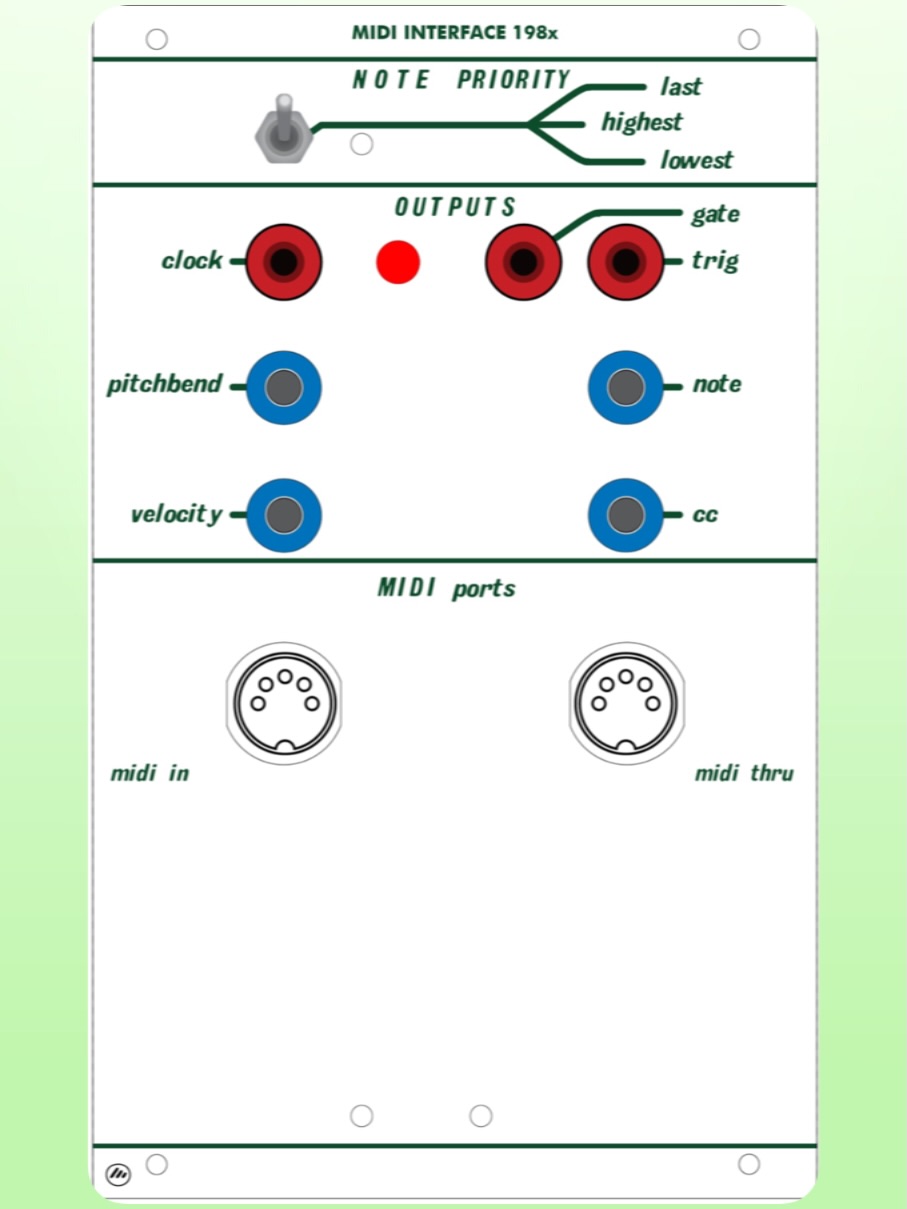 Custom midi interface for Buchla 100 system