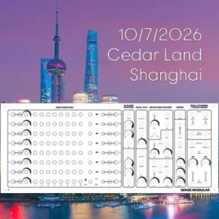 I’ll do my utmost best to get this panel ready to be played in China #sergemodular #4umodular #mangoest