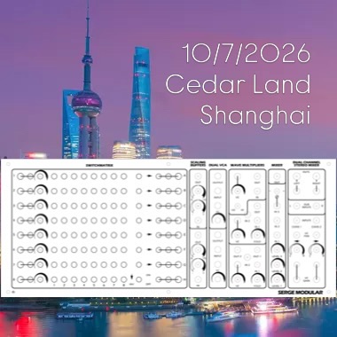 I’ll do my utmost best to get this panel ready to be played in China #sergemodular #4umodular #mangoest